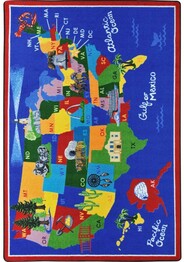 Joy Carpets Kid Essentials America the Beautiful Multi